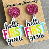 Teacher Earrings Colorful Simple Earrings For School – Gifts for Kids — 12