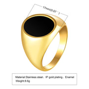 Ring Set With Red Zircon Ornaments In Titanium – Small Gift Ideas — 6