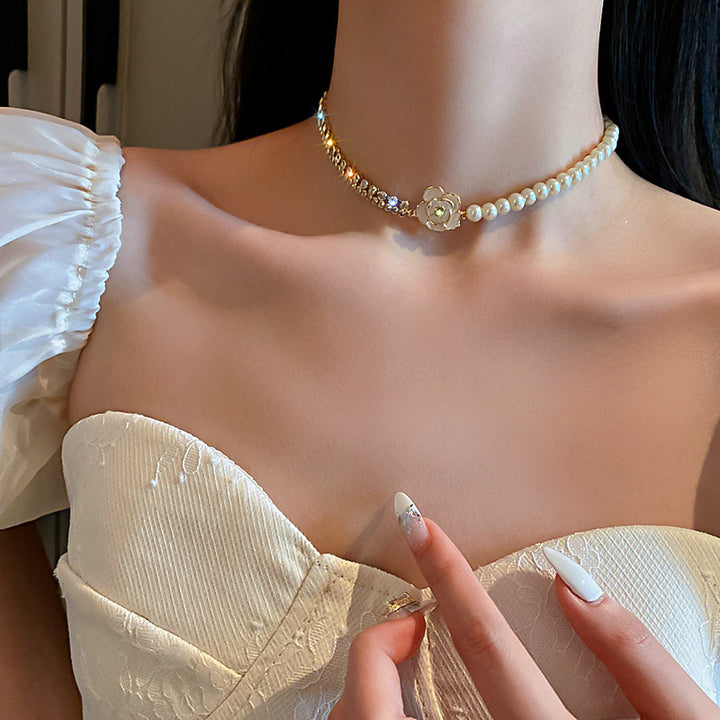 Fashion Design Vintage Pearl Diamond Flower – Jewelry Gift Ideas — 1