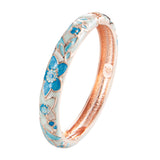 Blue Vintage Carved Flower Bracelet – Jewelry Gift Ideas — 10