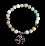 Matte Amazonite Stone Strand Bracelet Yoga Chakra – Jewelry Gift Ideas — 3