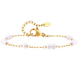Women's Stainless Steel Pearl Bracelet – Jewelry Gift Ideas — 2