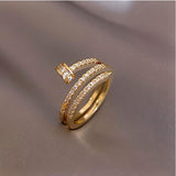 Net Celebrity Frigid Style Hand Ornament Spiral Ring – Stylish Gifts — 3
