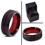 Men's Titanium Steel Brushed Polished Ring – Gifts for Him — 4