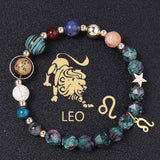 Natural Stone Twelve Constellations Bracelets Cut Hemp – Stylish Gifts — 4