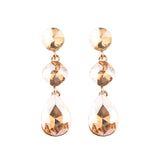 Women's Drop Shape Glass Gemstone Earrings – Gifts for Her — 10