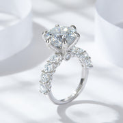 5 Karat Fireworks Cut Full Moissanite Luxury Ring – Holiday Gift Ideas — 4