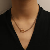Retro Affordable Luxury Style Gold Horseshoe – Jewelry Gift Ideas — 1