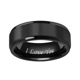 Lovers' Titanium Steel Frosted Ring – Stylish Gifts — 4