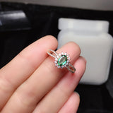 Fashion Personality Ladies Natural Emerald Ring – Stylish Gifts — 2