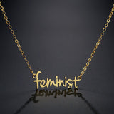 Name Feminist Necklace Women's Handwritten Chain – Jewelry Gift Ideas — 6
