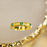 Inlaid Emerald Gold Gemstone Women's Light Luxury – Jewelry Gift Ideas — 1
