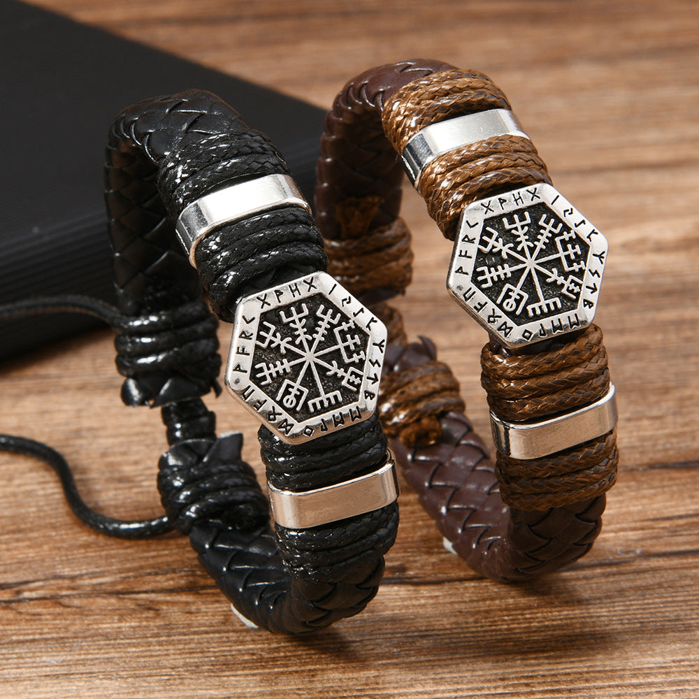 Retro Personality Trendy Oracle Compass Pu – Jewelry Gift Ideas — 1