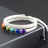 Seven Color Beaded Turquoise Handwoven Bracelet – Jewelry Gift Ideas — 14