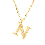 Stainless Steel Diamond-filled 26 English Letter – Jewelry Gift Ideas — 14