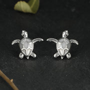 Marine Animal Series Turtle Copper Stud Earrings – Practical Gifts — 5