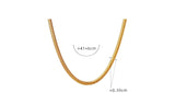 Metal Texture Gold-plated Stitching Soft Snake – Jewelry Gift Ideas — 4