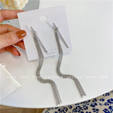 Elegant Temperament Long Tassel Chain Earrings Women – Gifts for Her — 2