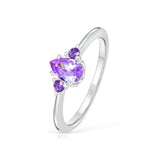 Women's Diamond Diamond Crystal Ring – Gifts for Her — 12