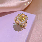 Inlaid With Yellow Diamond Rings Pendants Ear – Jewelry Gift Ideas — 5
