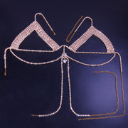 Rhinestone Chest Chain Fashion Nightclub Full – Stylish Gifts — 2
