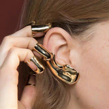 Earlobe Ear Cuff Clip On Earrings Without Piercing – Gifts for Her — 1
