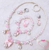 Children's Necklace Jewelry Pearl Bracelet Set – Jewelry Gift Ideas — 3