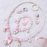 Children's Necklace Jewelry Pearl Bracelet Set – Jewelry Gift Ideas — 3