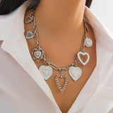 Cold Love Pendant Clavicle Chain Peach Heart – Jewelry Gift Ideas — 5