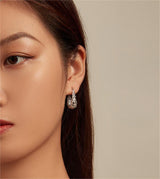 Exquisite White Gold Plated Pattern Ear Ring Female – Stylish Gifts — 5