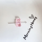 Acrylic Resin Transparent Color Bear Beaded DIY – Stylish Gifts — 8