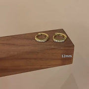 Korean-style Micro-paved Diamond Earrings Minimalist – Stylish Gifts — 7