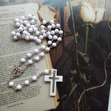White Acrylic Fashion Cross Necklace – Jewelry Gift Ideas — 5