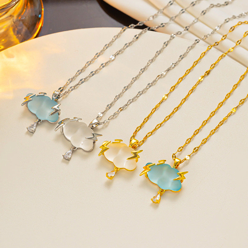 Lightning Cloud Necklace For Women – Jewelry Gift Ideas — 1