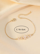 Diamond Flower Leaf Bracelet Niche Temperament – Jewelry Gift Ideas — 5
