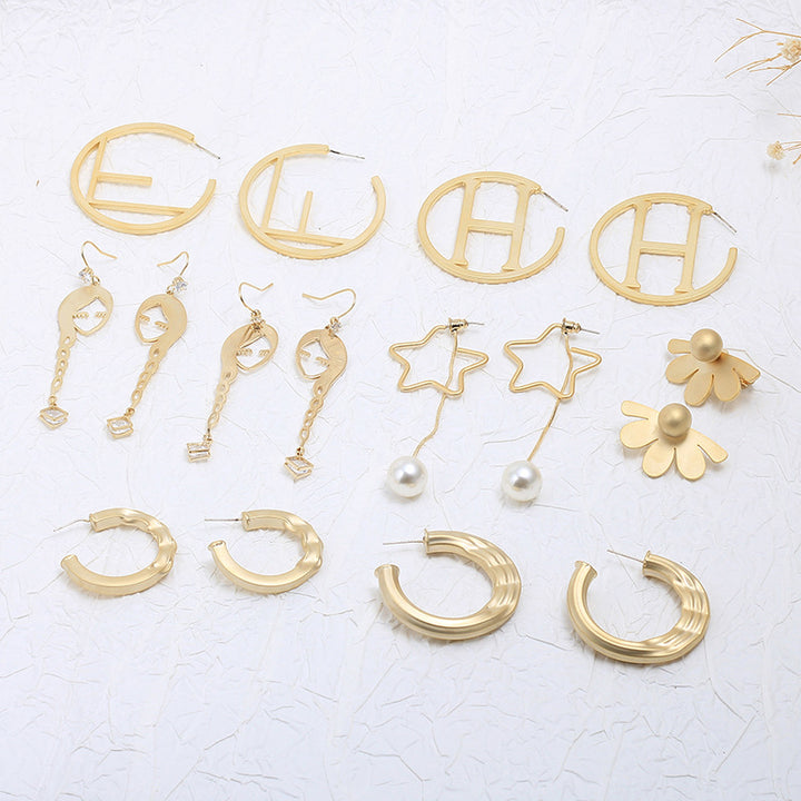 Fashion Office Lady Style Euros MAYSU Ring Earrings – Stylish Gifts — 1
