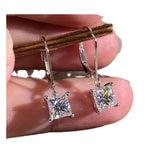 Women's Luxury Four-claw Zircon-encrusted Stud – Gifts for Her — 2