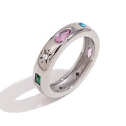 Water Drop Geometry Color Zircon Ring For Women – Gifts for Her — 9