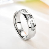 Stainless Steel Diamond Plated Rose Gold Ring – Useful Gifts — 4