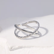 Titanium Steel Ring Female Leaf Love Shape – Gifts for Her — 16