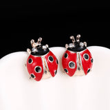 Japanese And Korean Retro Cute Fashion LADYBIRD Stud – Stylish Gifts — 13