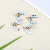 Stone Crescent Shaped Pendant Necklace – Jewelry Gift Ideas — 4