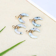 Stone Crescent Shaped Pendant Necklace – Jewelry Gift Ideas — 4