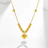 Gold Yellow Love Golden Balls All-match Necklace – Jewelry Gift Ideas — 1