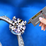 Women's S925 Sterling Silver One Carat Moissanite Ring – Gifts for Her — 3