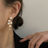 Round Face Slim Pearl Tassel Earrings – Everyday Gifts — 8