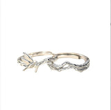 Couple Ring A Pair Of Niche Opening – Gifts for Couples — 5