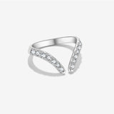 Irregular Design S925 Sterling Silver Open Adjustable – Gift Ideas — 6