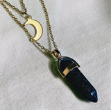 Moon Hexagonal Column Pendant – Jewelry Gift Ideas — 15