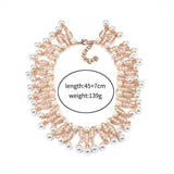 Alloy Exaggerated Pearl Tassel Necklace – Jewelry Gift Ideas — 4